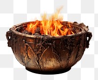 PNG Fire cauldron fireplace campfire. 