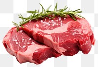 PNG Raw meat steak beef food. AI generated Image by rawpixel.