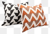 PNG  Two cushion pillows s  furniture. AI generated Image by rawpixel.