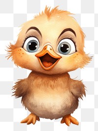 PNG Cute baby turkey chicken cartoon animal bird. 