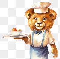 PNG Lion cartoon food representation. AI generated Image by rawpixel.