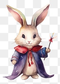 PNG Rabbit wearing magician costume cartoon animal mammal. 