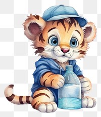 PNG Cartoon bottle cute toy. AI generated Image by rawpixel.