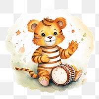PNG Tiger mammal animal cute. AI generated Image by rawpixel.