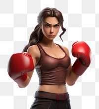 PNG Woman boxing punching sports. AI generated Image by rawpixel.