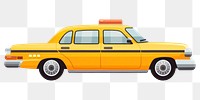 PNG  Taxi car vehicle yellow. AI generated Image by rawpixel.