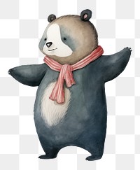 PNG Animal panda cute toy. AI generated Image by rawpixel.