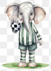 PNG Elephant football cartoon mammal. 