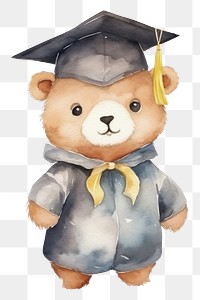 PNG Bear graduation education toy. 