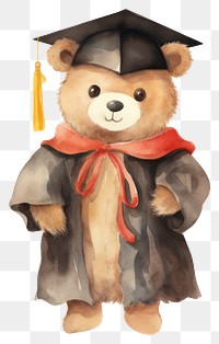 PNG Bear graduation toy representation. 