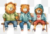 PNG Lion characters toy white background representation. 