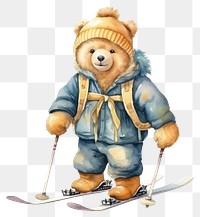 PNG Polar bear ski sports toy  