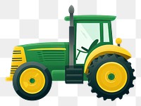 PNG  Tractor  vehicle yellow. AI generated Image by rawpixel.