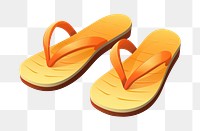 PNG Flip-flops footwear white background relaxation. AI generated Image by rawpixel.