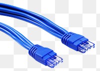 PNG Network cable blue electricity. 