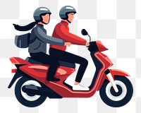 PNG Motorcycle vehicle scooter helmet. AI generated Image by rawpixel.