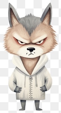 PNG Angry dog cartoon drawing sketch. 