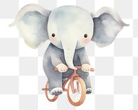 PNG Elephant ride bicycle animal vehicle cartoon. 