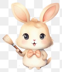 PNG Rabbit character animal cartoon cute. AI generated Image by rawpixel.