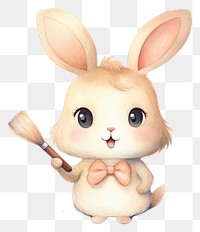 PNG Rabbit character animal cartoon cute. 