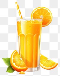 PNG Orange juice fruit drink plant. 