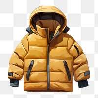 PNG A puffer jacket coat sweatshirt winter. 