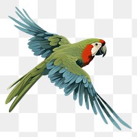 PNG Parrot animal macaw bird. AI generated Image by rawpixel.