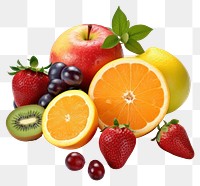 PNG  Fruit fruit strawberry grapefruit. AI generated Image by rawpixel.