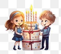 PNG Happy kids cake birthday dessert. AI generated Image by rawpixel.