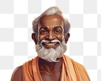 PNG Tamil saint portrait drawing adult. AI generated Image by rawpixel.
