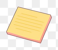 PNG A cartoon sticky note paper white background publication. 