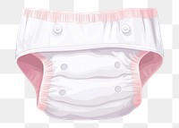 PNG Diaper white background undergarment underpants. 