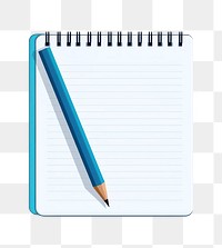 PNG  A notepad pencil paper line. AI generated Image by rawpixel.