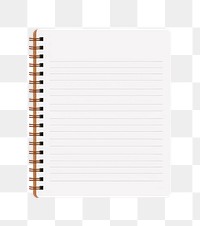 PNG  A notebook paper diary page white background. AI generated Image by rawpixel.