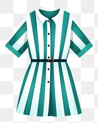 PNG A striped shirt dress white background outerwear turquoise. 