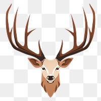 PNG Isolated Deer antlers wildlife animal mammal. AI generated Image by rawpixel.