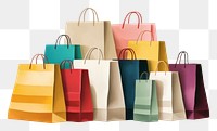 PNG Shopping bags placed together shopping handbag paper. 