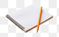 PNG A notepad pencil paper diary. 