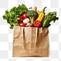 PNG Bag food white background cauliflower. 