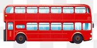 PNG Bus vehicle red  