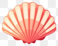 PNG Seashell clam white background invertebrate. AI generated Image by rawpixel.