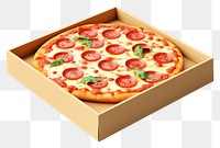 PNG Pizza food box white background. AI generated Image by rawpixel.