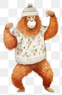 PNG Toy representation creativity orangutan. AI generated Image by rawpixel.