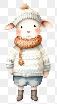 PNG Sheep white toy representation. AI generated Image by rawpixel.
