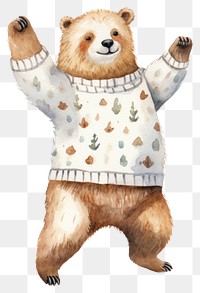 PNG Animal sweater mammal bear. 