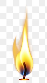 PNG Candle fire illuminated darkness