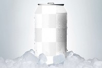 Soda can png transparent mockup