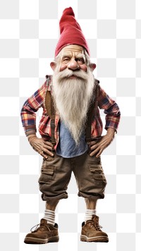 PNG Gnome portrait adult beard. 