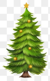 PNG Christmas tree plant white background illuminated. AI generated Image by rawpixel.