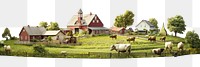 PNG Farm Agriculture farm agriculture livestock. AI generated Image by rawpixel.